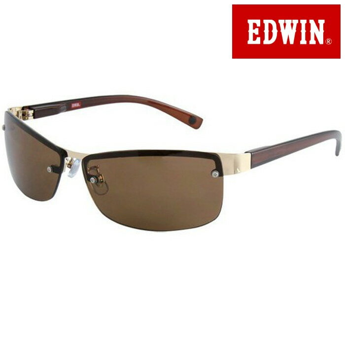 取寄品 正規品 EDWIN エドウィン エドウイン サングラス UVカット 眼鏡 ED-096-3 スクエア ユニセックス メンズ レディース
