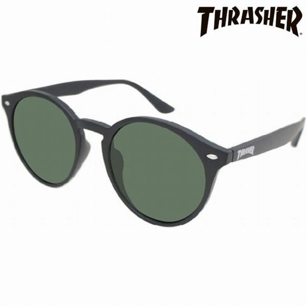 取寄品 THRASHER スラッシャー サングラス UVカット 偏光ミラーレンズ CIELO シエロ 1021MR BK-GN ユニセックス メンズ レディース 送料無料