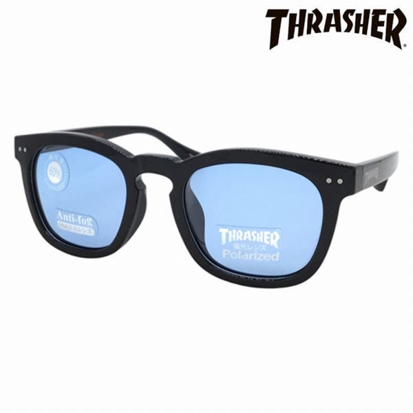 取寄品 THRASHER スラッシャー サングラス UVカット 偏光くもり止めレンズ CASTOL カストル 1051AF BK-LBL ユニセックス メンズ レディース 送料無料