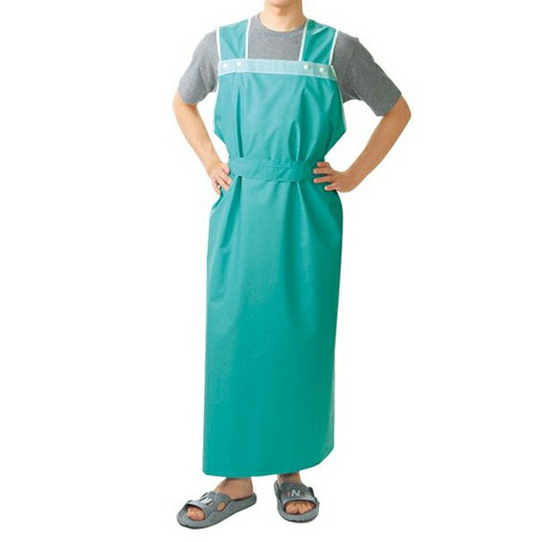直送品A ピジョンタヒラ ハビナース 軽やか介助用エプロン 入浴介助 介助エプロン 介護エプロン ロングタイプ 男性用 メンズ グリーン 11246 同梱不可 ...