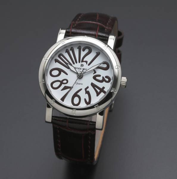乐天商城 - 取寄品 正規品AMORE DOLCE腕時計 アモーレドルチェ AD18303-SSWH/BR ラウンド 革バンド 防水 レディース腕時計 送料無料