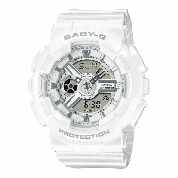 乐天商城 - 取寄品 正規品 CASIO腕時計 カシオ BABY-G ベイビージー アナデジ表示 アナログ&デジタル 丸形 クオーツ BA-110X-7A3JF レディース腕時計 送料無料