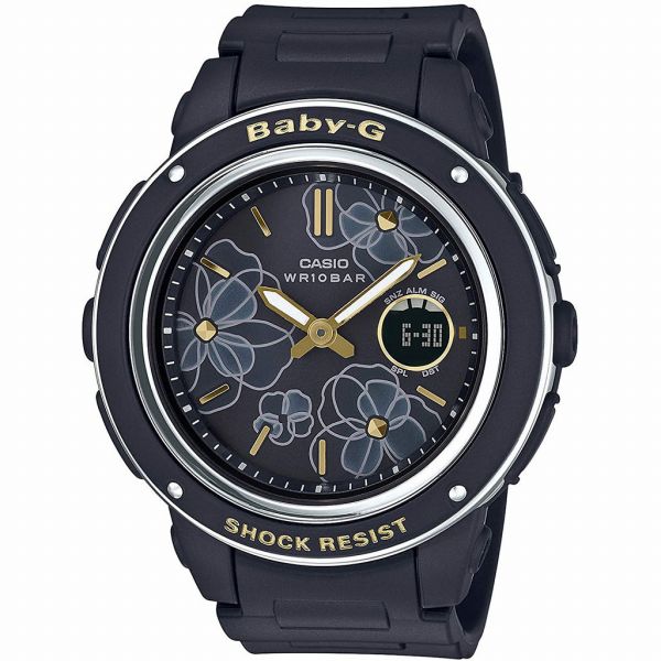 주문품 정규품 CASIO 손목시계 카시오 BABY-G 베이비지 아나데지 아날로그&디지털 원형 BGA-150FL-1AJF 인기 모델 레이디스 손목시계 송료 무료