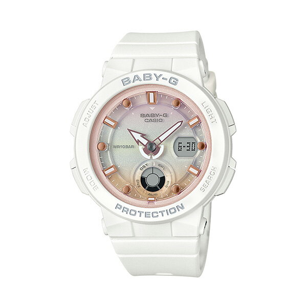 乐天商城 - 取寄品 正規品 CASIO腕時計 カシオ BABY-G ベイビージー アナデジ アナログ&デジタル 丸形 BGA-250-7A2JF 人気モデル レディース腕時計 送料無料
