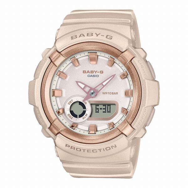 取寄品 正規品 CASIO腕時計 カシオ BABY-G ベイビージー アナデジ表示 アナログ&デジタル 丸形 クオーツ BGA-280BA-4AJF レディース腕時計 送料無料