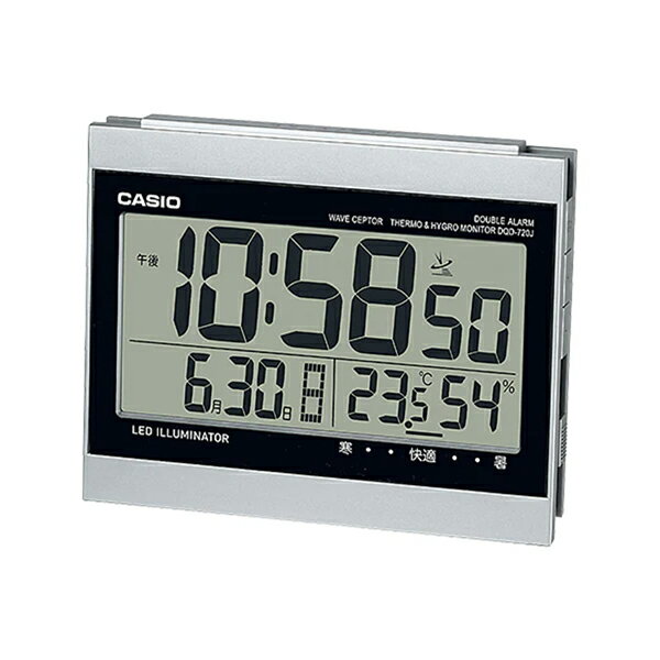 乐天商城 - 取寄品 正規品 CASIO時計 カシオ 置き時計 置時計 DQD-720J-8JF デジタル表示 電波時計 多機能 目覚まし時計