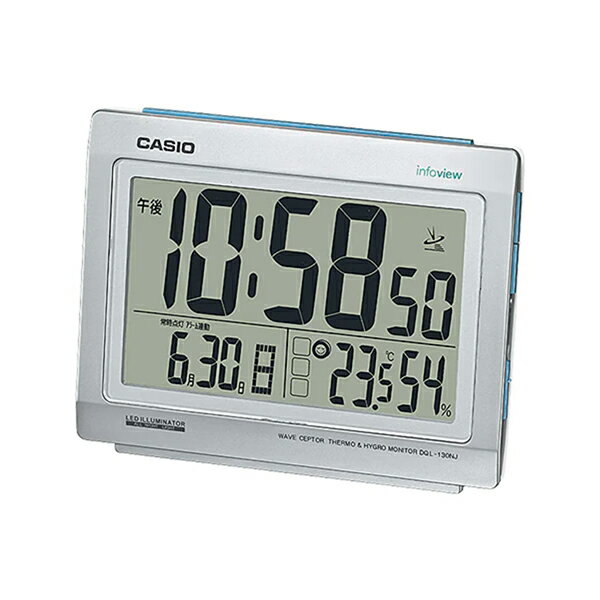 乐天商城 - 取寄品 正規品 CASIO時計 カシオ 置き時計 置時計 DQL-130NJ-8JF デジタル表示 電波時計 多機能