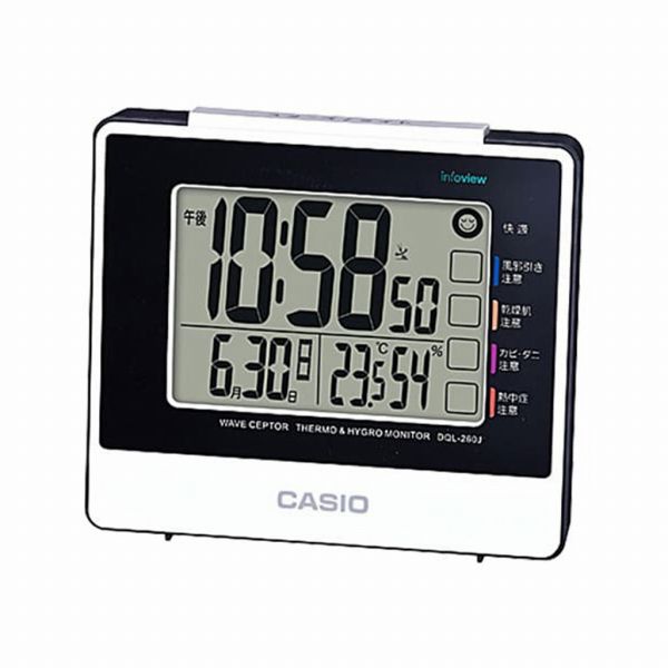樂天商城 - 取寄品 正規品 CASIO時計 カシオ 置き時計 置時計 DQL-260J-7JF デジタル表示 目覚まし時計 電波時計