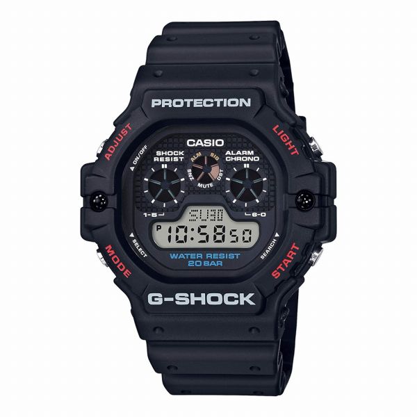 乐天商城 - 取寄品 正規品 CASIO腕時計 カシオ G-SHOCK ジーショック デジタル表示 丸形 クオーツ 20気圧防水 DW-5900-1JF 人気モデル メンズ腕時計 送料無料