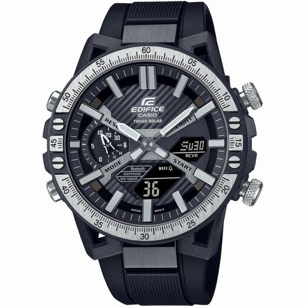 樂天商城 - 取寄品 正規品 CASIO腕時計 カシオ EDIFICE エディフィス アナデジ表示 アナログ&デジタル タフソーラー 丸形 ECB-2000YTP-1AJF メンズ腕時計 送料無料