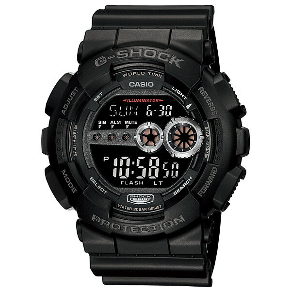 주문품 정품 CASIO 손목시계 카시오 G-SHOCK 지쇼크 디지털 표시 캘린더 원형 GD-100-1 BJF 인기 모델 맨즈 손목시계 송료 무료