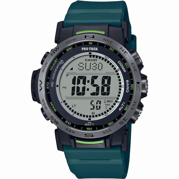 乐天商城 - 取寄品 正規品 CASIO腕時計 カシオ PRO TREK プロトレック デジタル表示 ソーラー 丸形 10気圧防水 PRW-35Y-3JF メンズ腕時計 送料無料