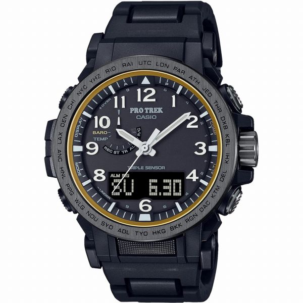 乐天商城 - 取寄品 正規品 CASIO腕時計 カシオ PRO TREK プロトレック アナデジ アナログ&デジタル ソーラー 丸形 PRW-51FC-1JF メンズ腕時計 送料無料