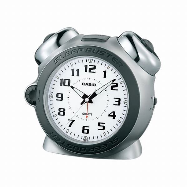 乐天商城 - 取寄品 正規品 CASIO時計 カシオ 置き時計 置時計 TQ-645S-8JF アナログ表示 目覚まし時計 シルバー