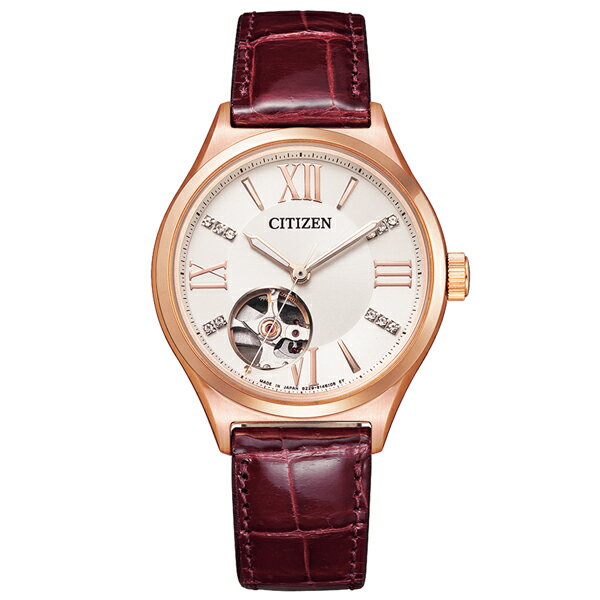 取寄品 国内正規品 CITIZEN シチズン シチズンコレクション PC1002-00A COLLECTION ラウンドフェイス 自動巻き レディース腕時計 送料無料