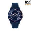 取寄品 正規品 ice watch アイスウォッチ 020621 ICE chrono アイスクロノ ダークブルー ローズゴールド Large ラージ メンズ腕時計 送料無料