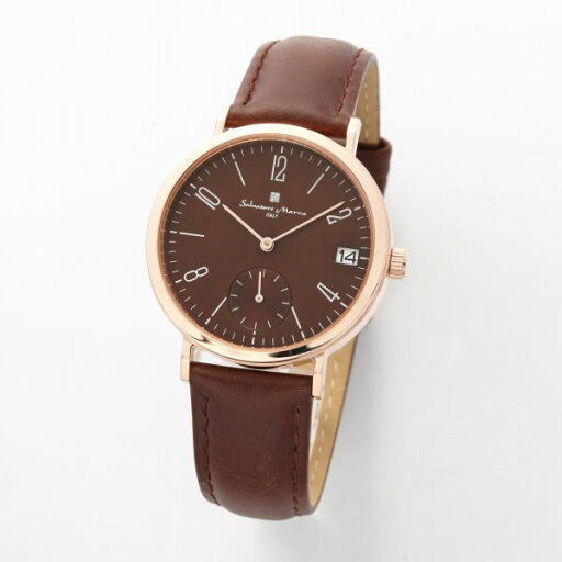 取寄品 正規品 Salvatore Marra 腕時計 サルバトーレマーラ SM21110-PGBR 日常生活防水 日付表示 レザーベルト 防水 メンズ腕時計 送料無料 取寄品 正規品 Salvatore Marra 腕時計 サルバトーレマーラ SM21110-PGBR 日常生活防水 日付表示 レザーベルト 防水 メンズ腕時計 送料無料