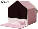 猫 トイレ 散らかりにくい 猫 トイレ キャットトイレ 散らかりにくいネコトイレ 本体 フルカバー 猫トイレ お掃除簡単 飛び散りにくい 大型猫 スコップ付き シンプル おしゃれ 46*41*46cm 猫用品 におい対策 ペットトイレ 飛び散り防止