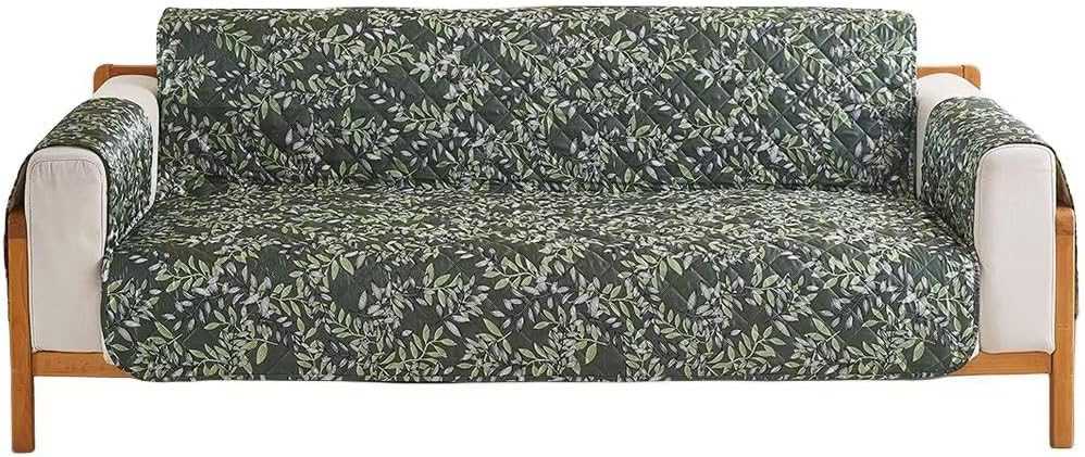 ソファーカバー 肘付き 1人 2人 3人掛け かけるだけ ソファーシーツ 滑り止め そふぁーかばー 葉の柄 犬猫対策 ペット用シーツ 厚手 四季適用 爪とぎ防止 防塵 汚れ防止 傷防止 洗える 脱着や