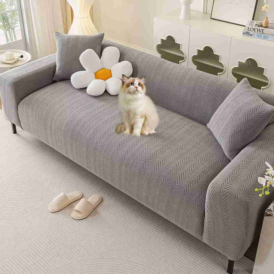ソファーカバー ストレッチ 5人掛け おしゃれ ソファーカバー 肘付き 肘なし兼用 ストレッチソファーカバー 伸縮素材 伸びる 滑り止め ソファー保護カバー おしゃれ 縦横弾力 フィットカバー 犬 猫