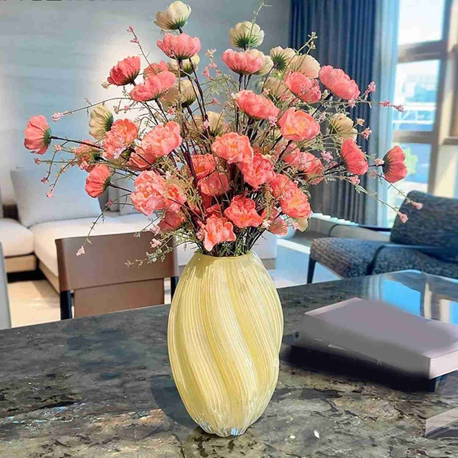 造花 インテリア 花束 ブーケ 枯れない花 ウェディング 飾り 撮影 プレゼント ギフト 人工観葉植物 53*63cm 美術館 ホーム 庭園 キッチン オフィス 喫 北欧 デザイン1 おしゃれ 開店