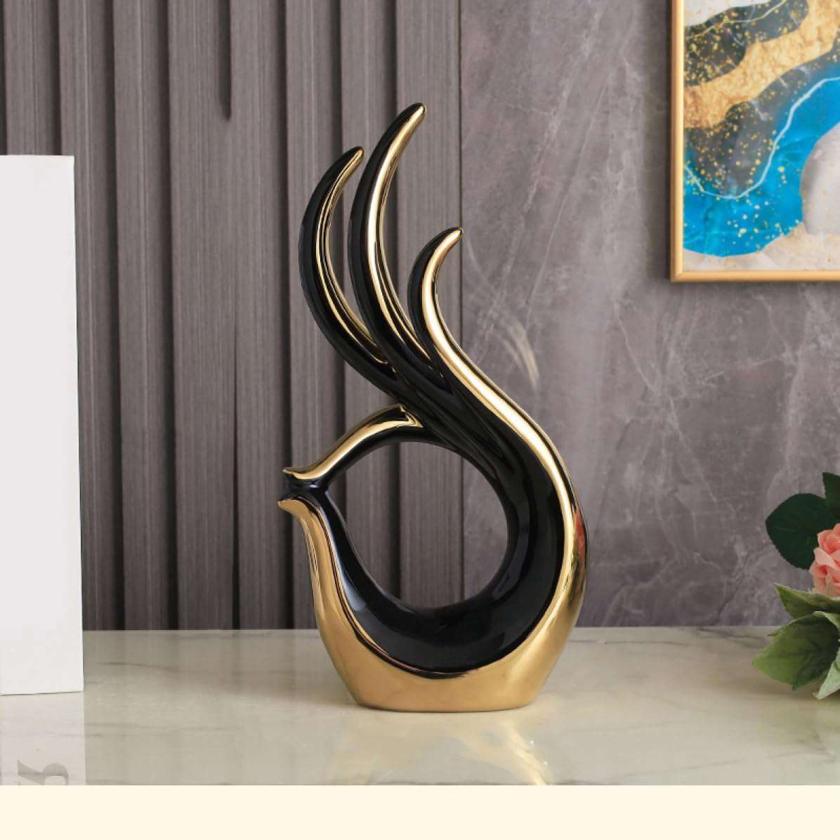 ジェスチャー オブジェ ゴールド 置物 インテリア モダン アート 彫刻 フィギュア 北欧風 装飾 F おしゃれ タイプ2 シンプル オシャレな置き物 マスコッ...