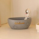 北欧風 宇宙飛行士 タイプ1 キー収納 おしゃれ 小物入れ 玄関収納 オブジェ 置物 F 鍵置き 鍵入れ おしゃれ 卓上置物 収納ボックス 動物像 彫刻装飾 玄...