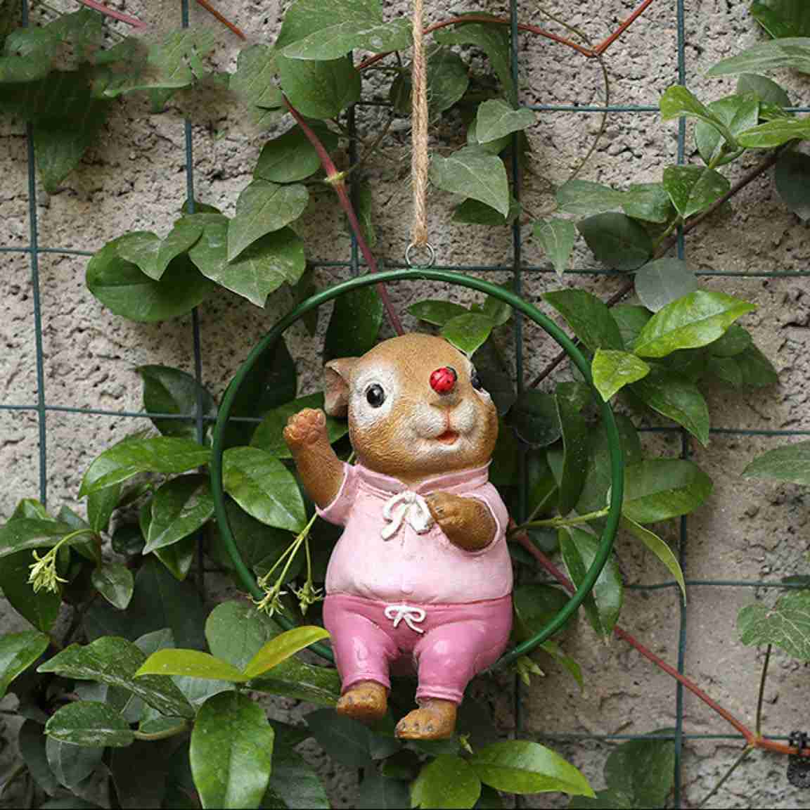 屋外ガーデン装飾 庭 オブジェ 樹脂装飾 庭の装飾 ウサギ ガーデンオーナメント 飾り ガーデンオブジェ かわいい 兎 雑貨 置物 インテリア ガーデン飾り う...