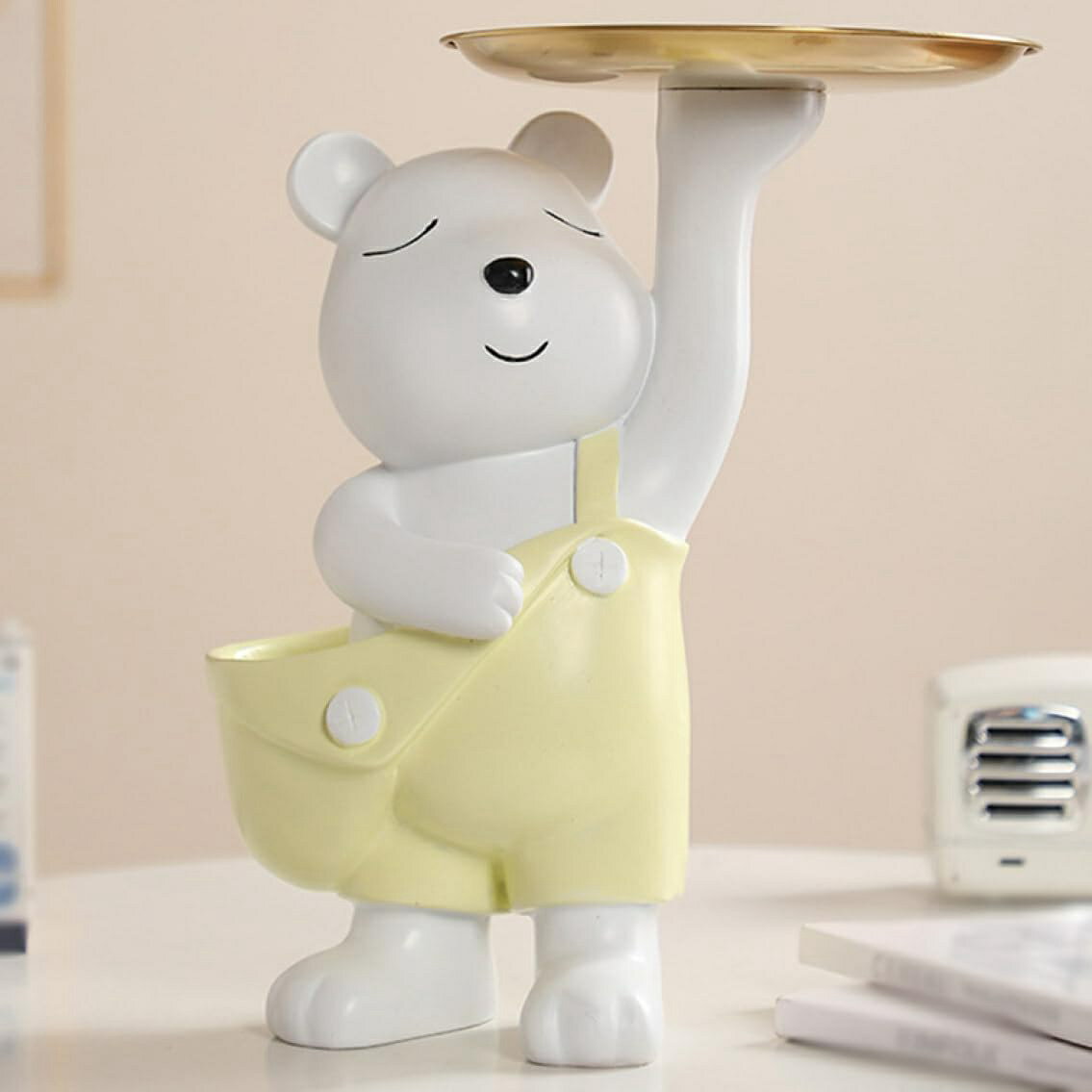 鍵 トレイ 玄関 キー収納 くま鍵トレイ 鍵置き 小物収納 卓上置物 収納トレイ鍵置き F 指輪 ピアス 収納 アクセサリー 玄関収納 置く物 くまの型 クマ ...