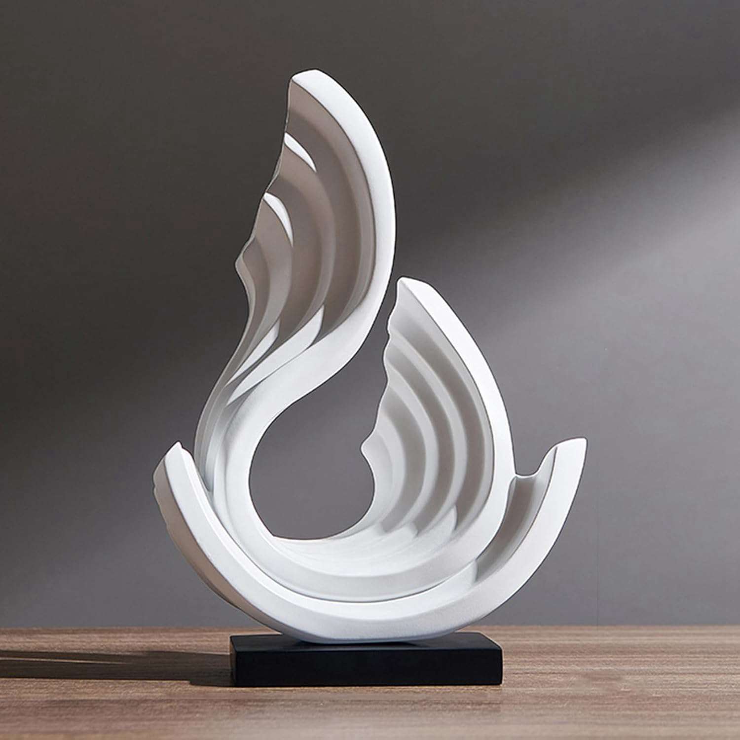 アート ゴールド/ホワイト 置物 装飾 タイプ9 彫刻 像 ホーム リビングルーム アクセサリー 抽象的 大型 クリエイティブ 屋内 エレガント F 本棚 暖炉...