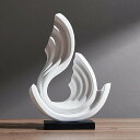 アート ゴールド/ホワイト 置物 装飾 タイプ9 彫刻 像 ホーム リビングルーム アクセサリー 抽象的 大型 クリエイティブ 屋内 エレガント F 本棚 暖炉...