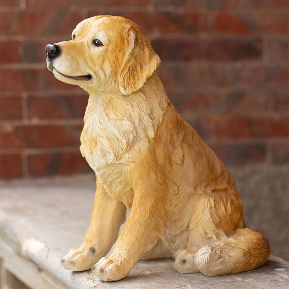 置き物 犬像 ワンちゃん 田園風 インテリア 置物 樹脂製 装飾品 かわいい動物 オブジェ 彫刻 ホーム オフィス ホール ホテル 喫茶店 お店 レストラン 玄...