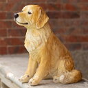 置き物 犬像 ワンちゃん 田園風 インテリア 置物 樹脂製 装飾品 かわいい動物 オブジェ 彫刻 ホーム オフィス ホール ホテル 喫茶店 お店 レストラン 玄関先 庭 タイプ2 プレゼント かわいい