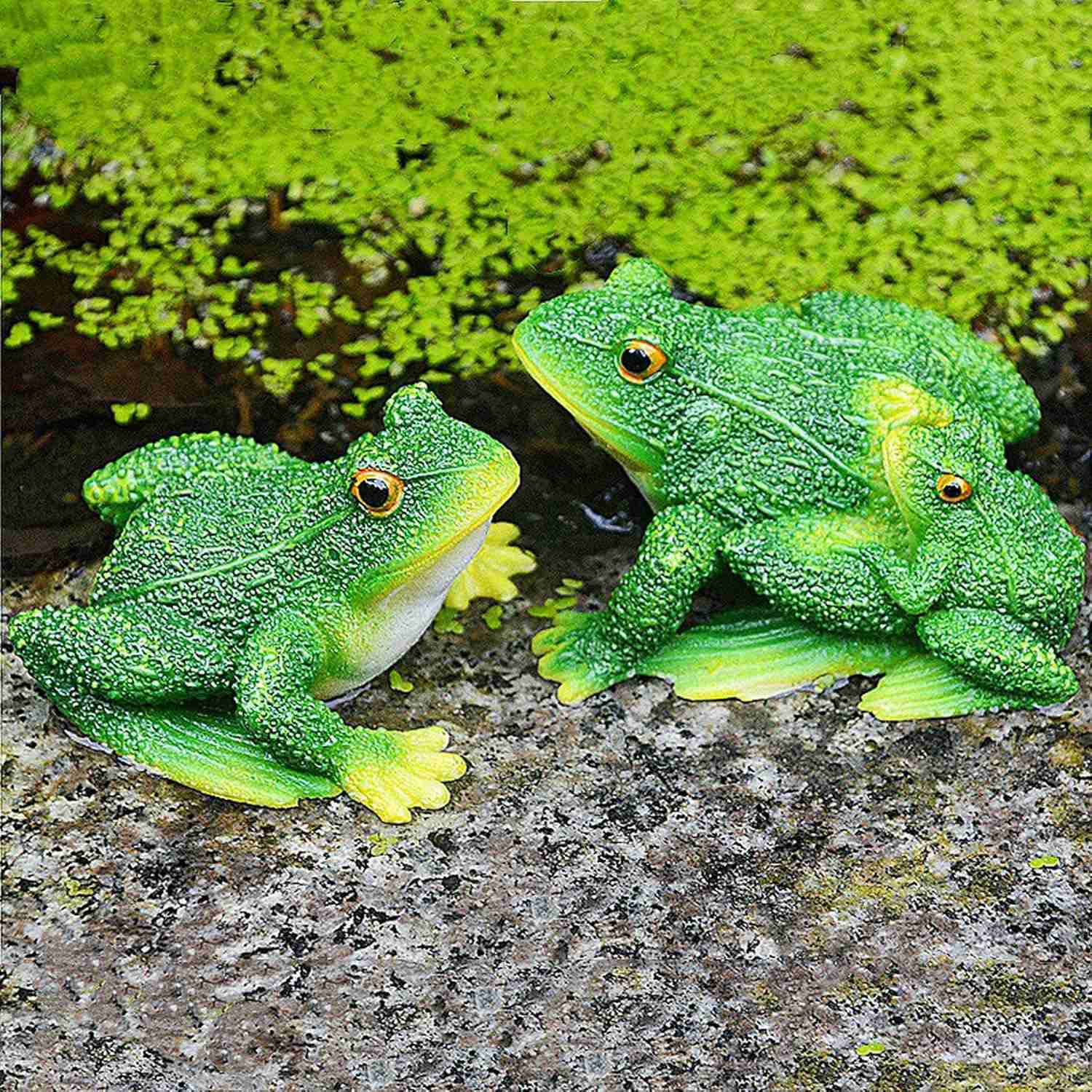 ガーデンオーナメント 置物 カエル ガーデニング雑貨 オブジェ かわいい タイプ1 ガーデン 蛙 樹脂 飾り 防水 耐久 プレゼント F ギフト 庭 部屋 屋外...