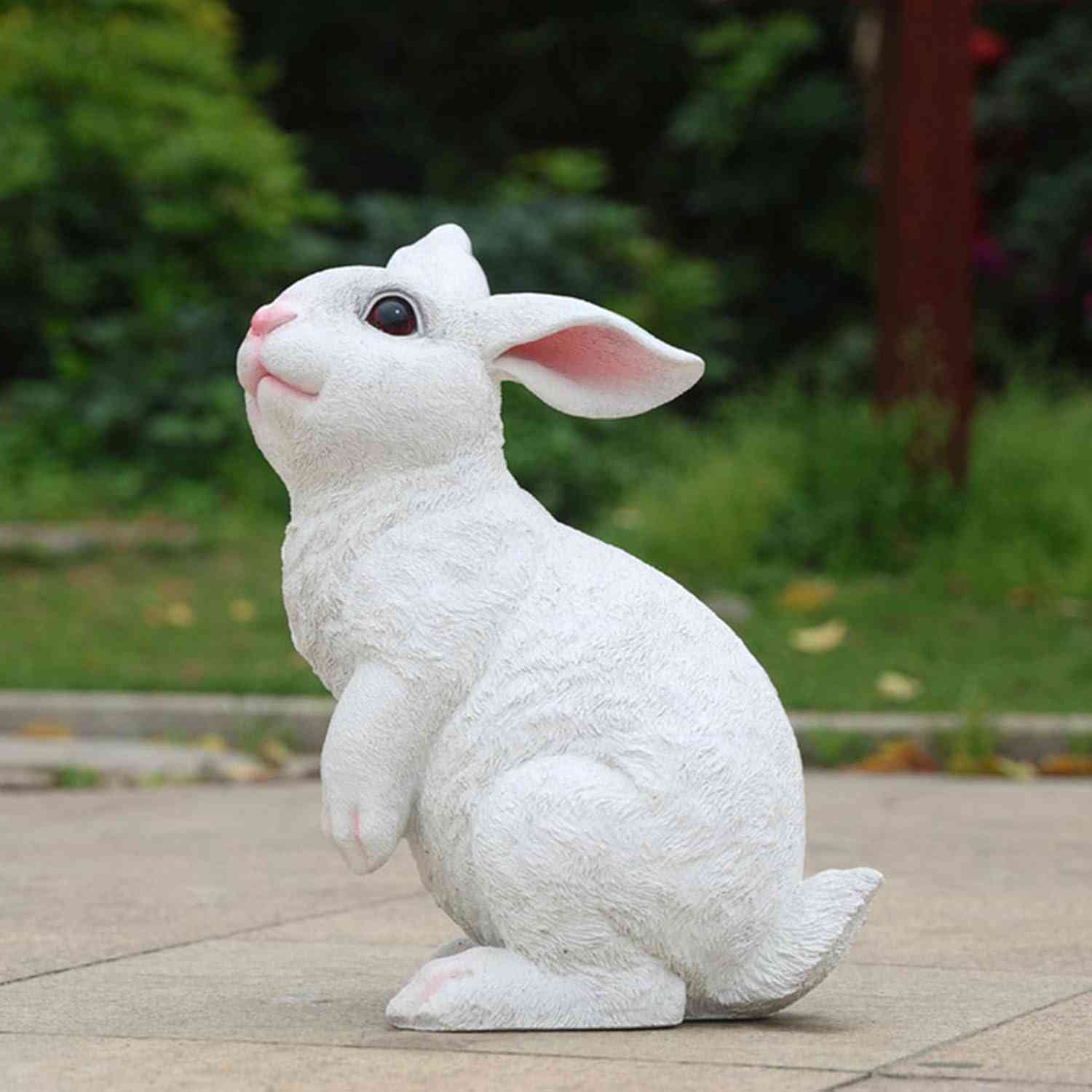 兎 置物 タイプ3 樹脂 動物 ガーデニング雑貨 ラビット 階段 庭 屋外 飾り プレゼント 動物の置物 オーナメント 樹脂製 庭 ホーム パティオ オフィス用...
