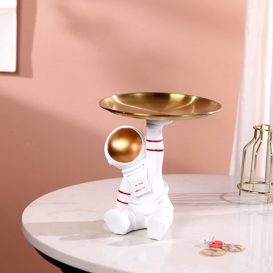 置き物 トレイ ジュエリー トレー 宇宙飛行士 収納 おしゃれ かわいい F 人像 インテリア 置物 小物 入れ 小皿 ピアス ネックレス 指輪 イヤリング 鍵...