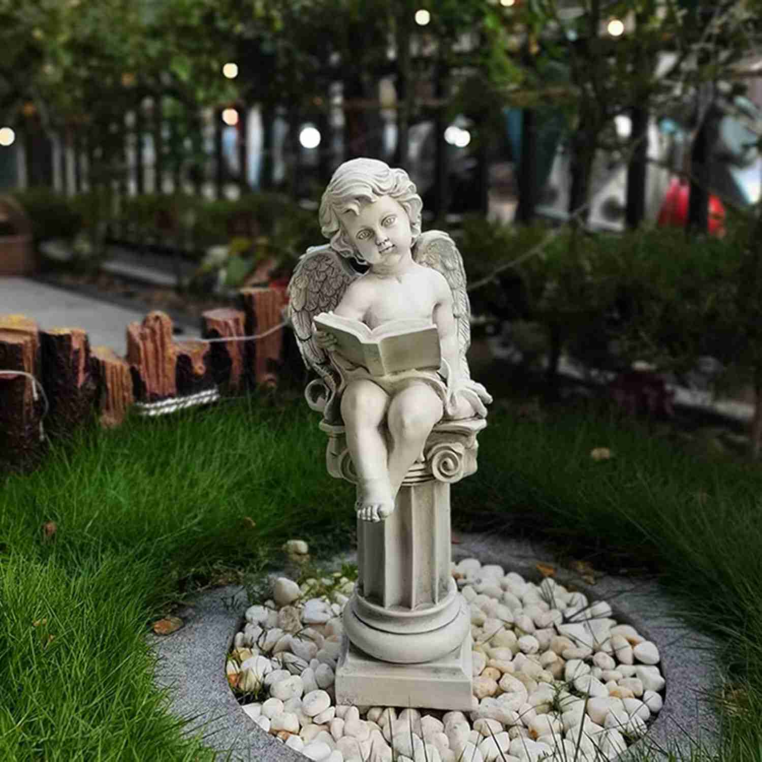 ガーデニング 雑貨 祈り 天使の置物 ガーデンオーナメント エンジェル タイプ2 大型 インテリア 置物 オブジェ 可愛い おしゃれ ガーデン 庭 屋外 F 玄...