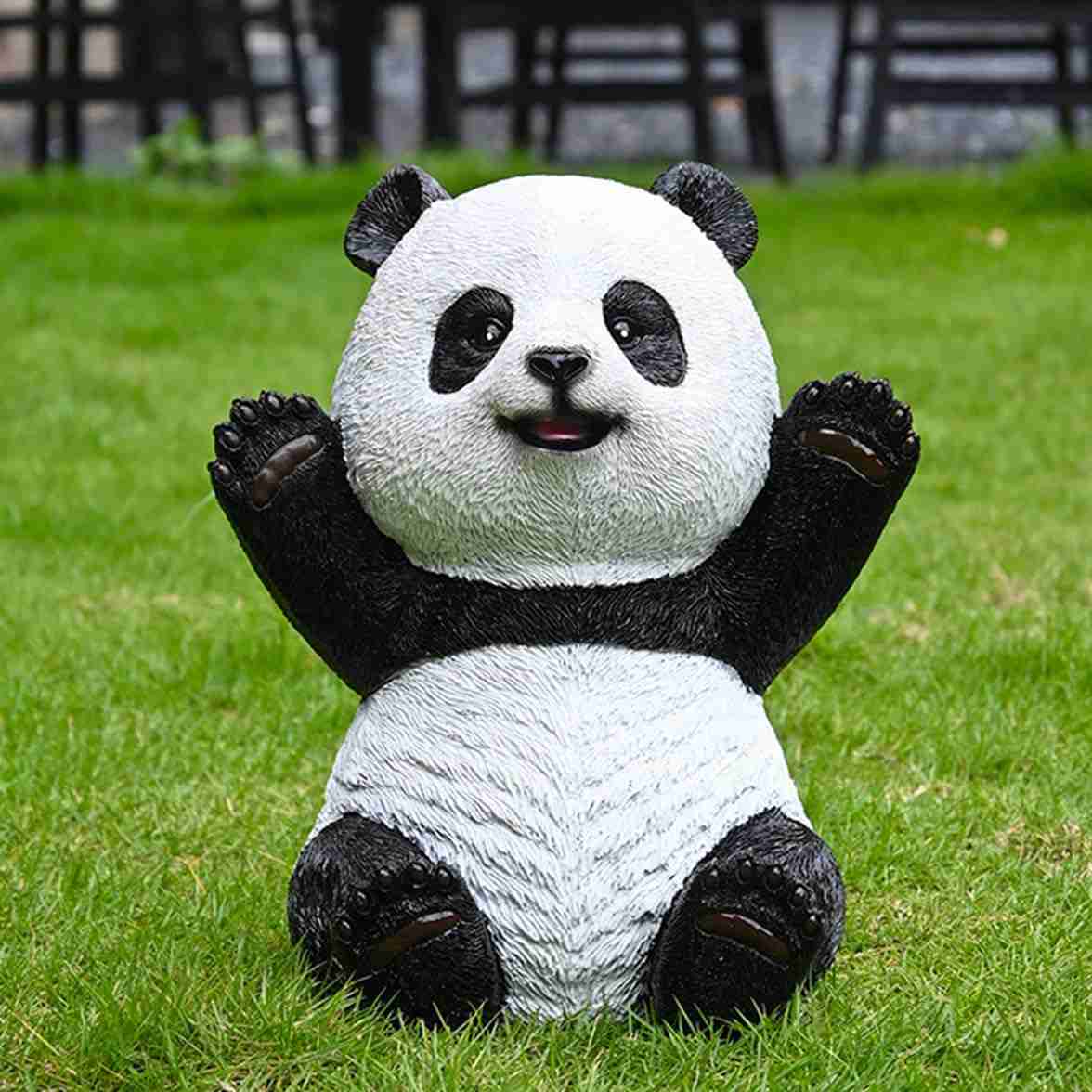 ガーデンオーナメント 庭 タイプ5 オーナメント ガーデン置物 パンダの置物 ガーデニング オブジェ パンダのオブジェ インテリア 飾り物 雑貨 樹脂 ガーデニ...