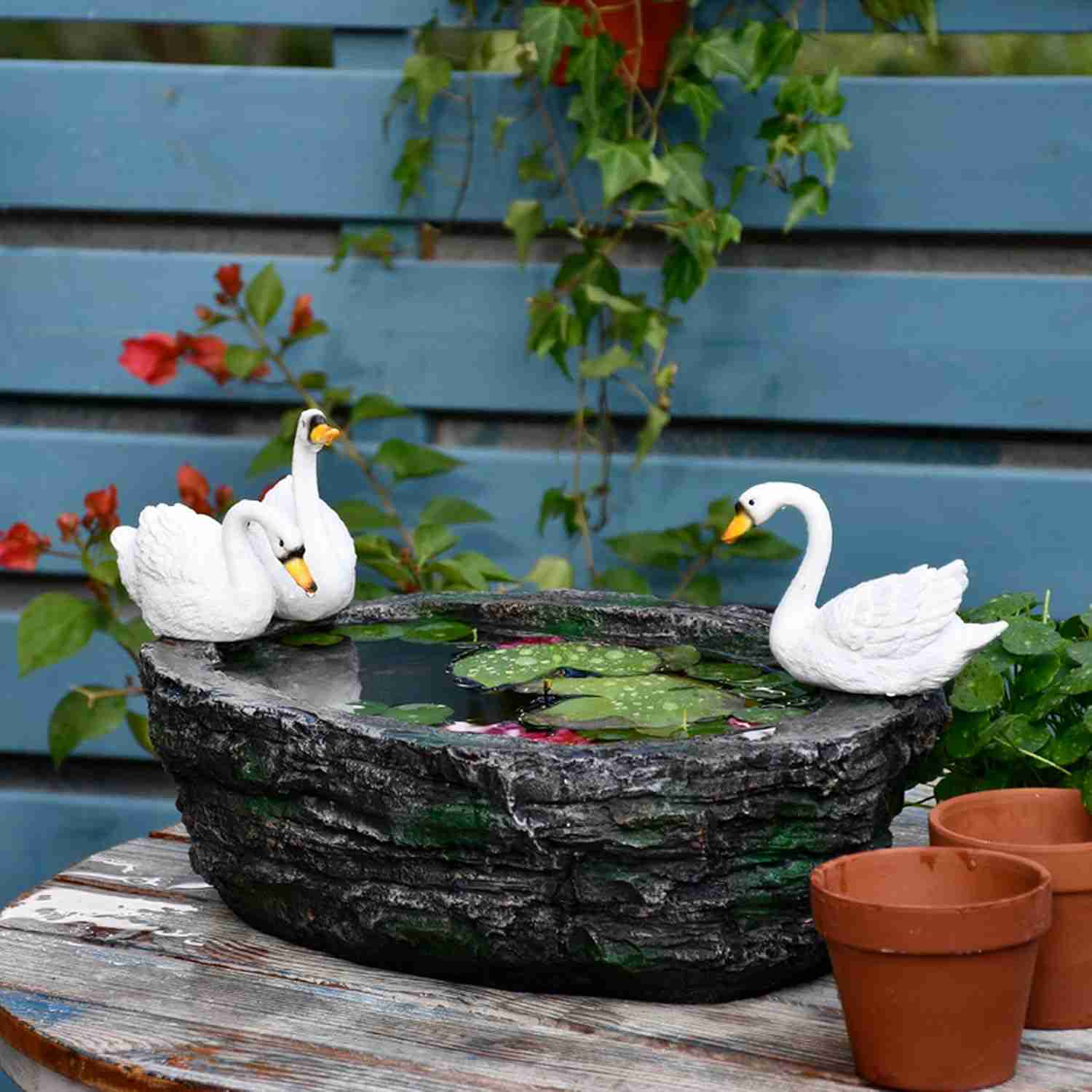 置き物 屋外装飾 F オーナメント アンティーク 動物 アヒル ダック タイプ3 本物そっくり インテリア装飾 アヒルの彫像 動物置物 庭の置物 大きいサイズ ...