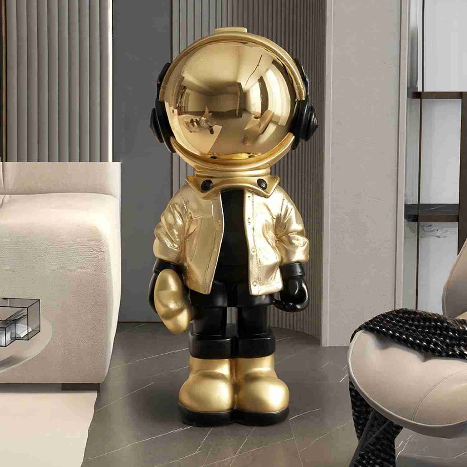 置物・オブジェ おしゃれ オブジェ インテリア 樹脂製 置物 宇宙飛行士モチーフ 大きい おもしろ F おしゃれ モダン 装飾 リビングルーム ベッドルーム タ...