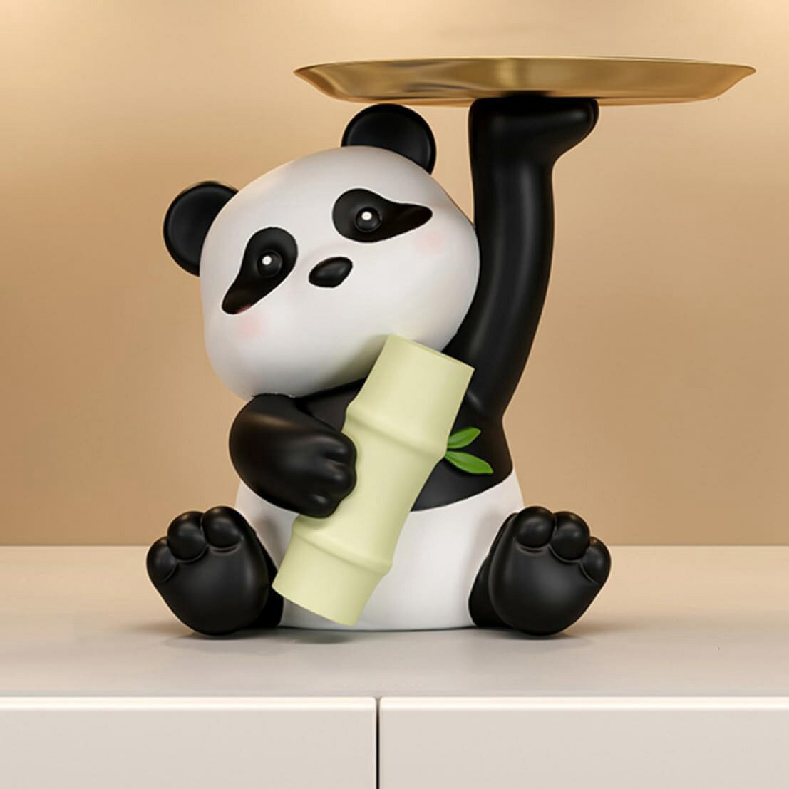 置き物 トレイ ジュエリー トレー パンダ タイプ10 収納 おしゃれ かわいい 動物の像 インテリア 置物 小物 入れ 小皿 ピアス ネックレス 指輪 イヤリ...