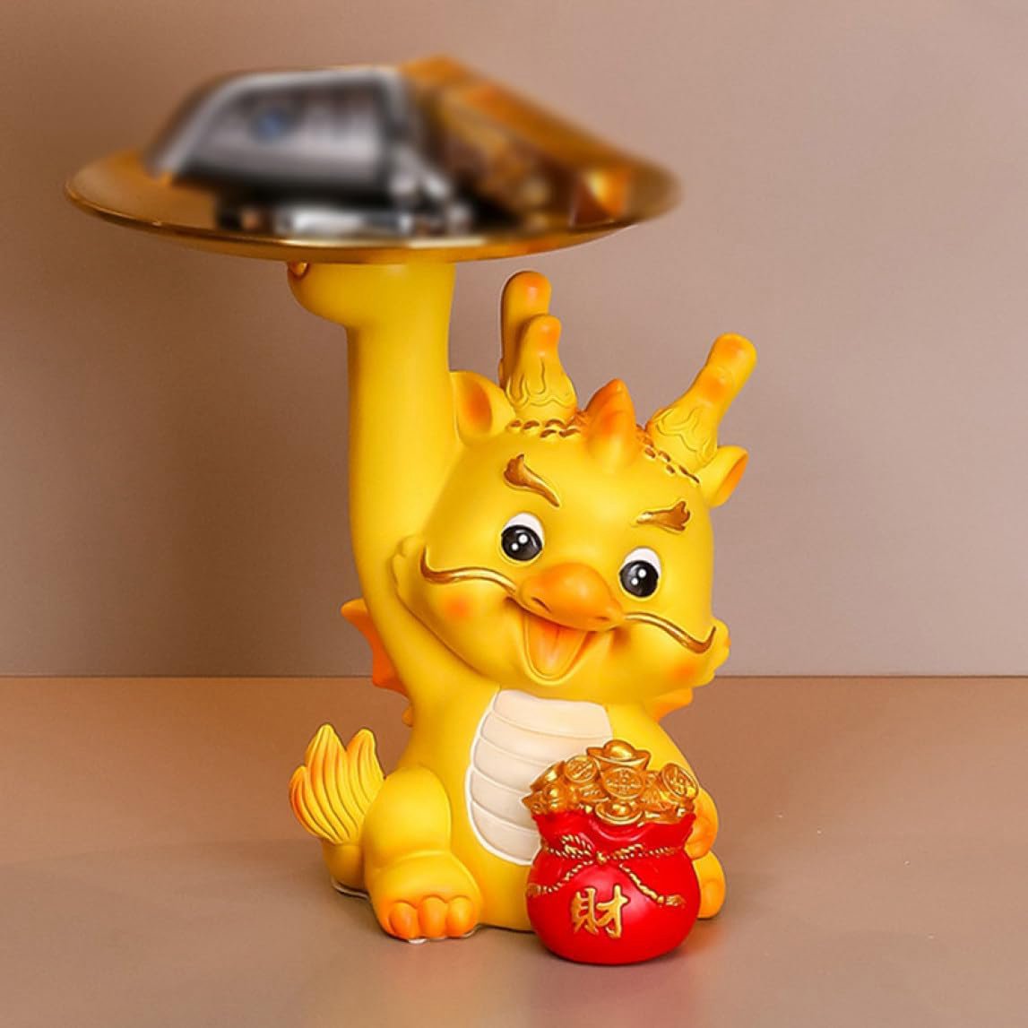 龍 置物 タイプ2 キー収納トレイ 小物入れ おしゃれ メガネ収納 ジュエリー収納 小物収納 玄関 置物 小物トレー F インテリア デスクトップ ホーム飾り ...