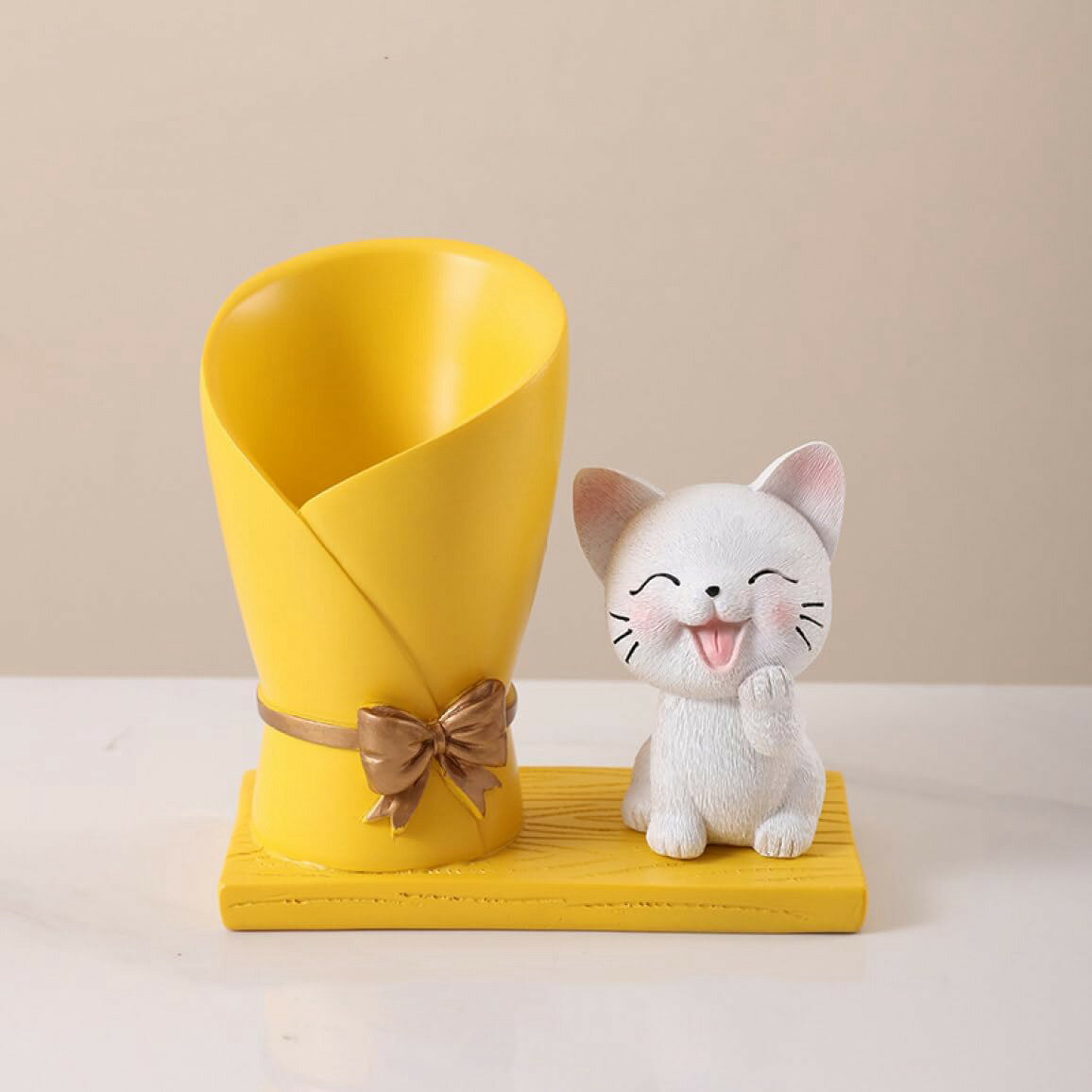 鍵置き 玄関 F インテリア 動物の置物 トレイ収納 動物像 彫刻装飾 樹脂製 鍵スタンド 多機能 キャンディーの皿 おしゃれ タイプ1 可愛い 面白い ねこ ...