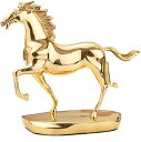 馬の置物 風水グッズ F 真鍮製 干支 午 仕事運アップ タイプ2 開運グッズ 金運アップ お守り 装飾品 縁起物 デコレーション 置物 玄関 オブジェ リビン...