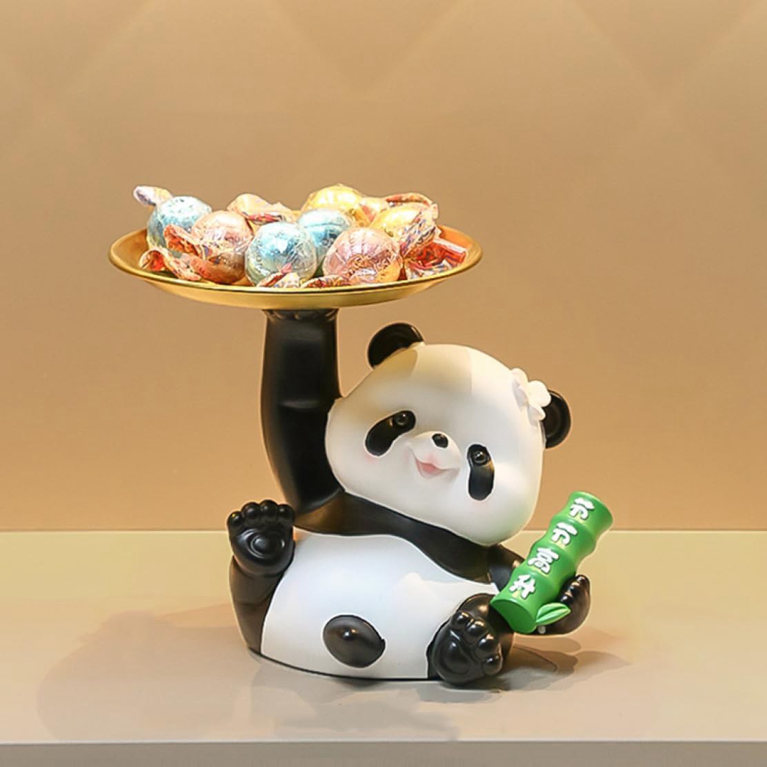 パンダの置物 キー収納 収納トレイ 多機能収納 卓上収納 置物 F オブジェ 小物入れ 鍵置き タイプ1 鍵入れ ジュエリー 鍵 腕時計 玄関 収納 おしゃれ ...