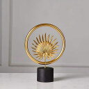 インテリア 置物 F アイアン オブジェ フラワー 円形 デコレーション タイプ2 鉄製 金属の葉 モダン オシャレ インテリア雑貨 部屋飾り ホテル リビング...