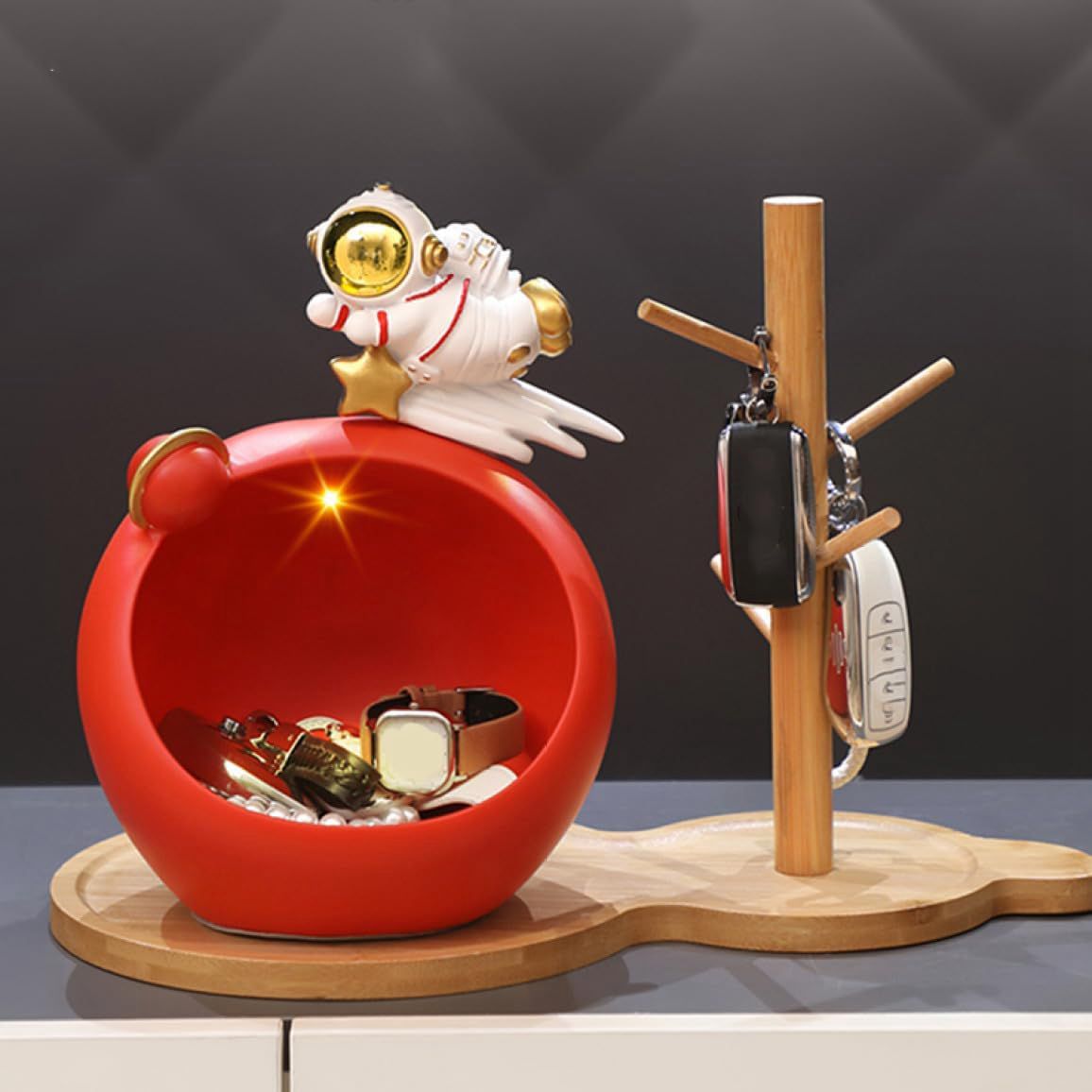 置き物 トレイ ジュエリー トレー 宇宙飛行士 収納 おしゃれ かわいい 人像 F インテリア 置物 小物 入れ 小皿 タイプ8 ピアス ネックレス 指輪 イヤ...