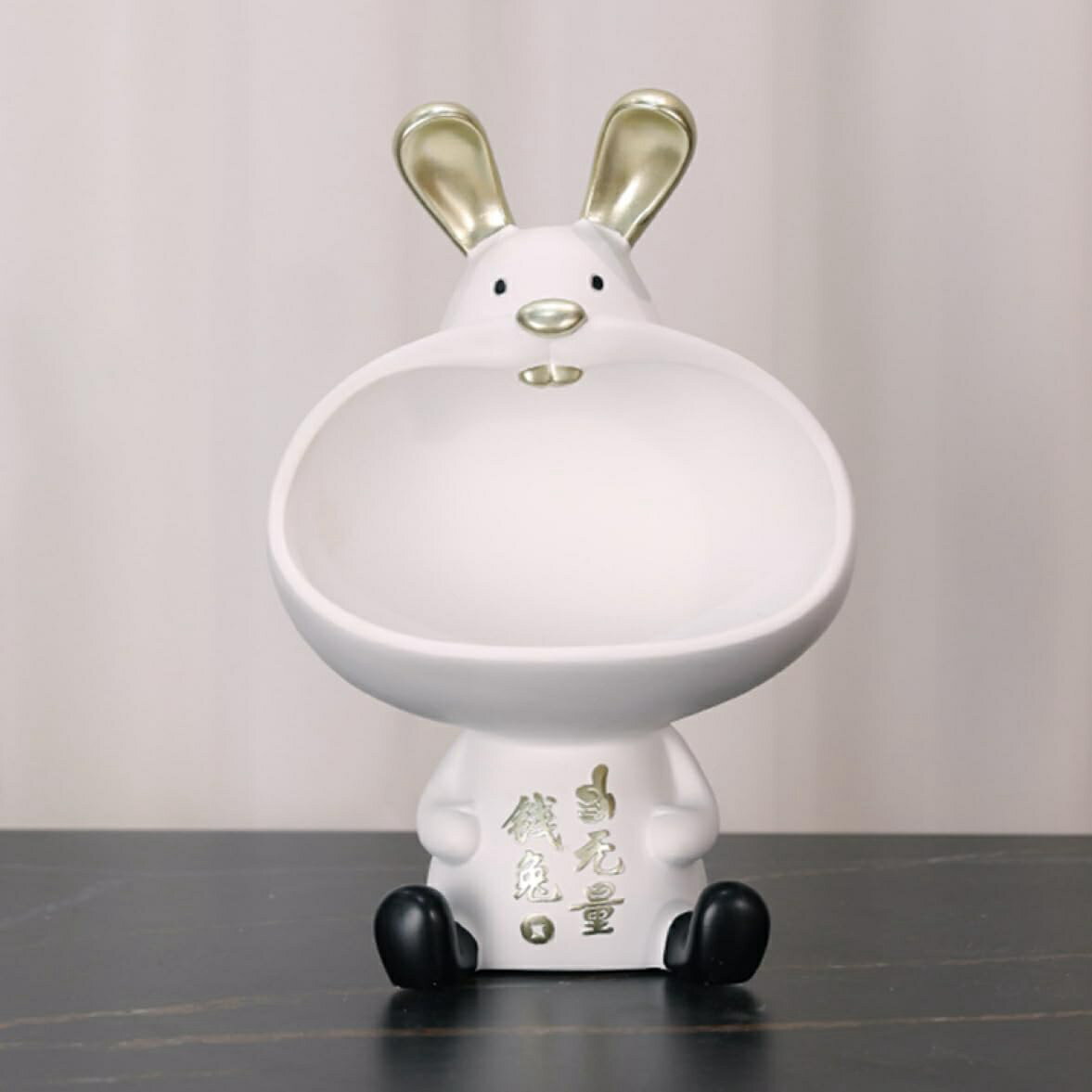 玄関収納 卓上収納 小物入れ 卓上置物 物ボックス ジュエリー 鍵 腕時計 タイプ4 サングラス 多機能収納 机上収納ボックス 兎 動物像 キー収納 玄関 F ...
