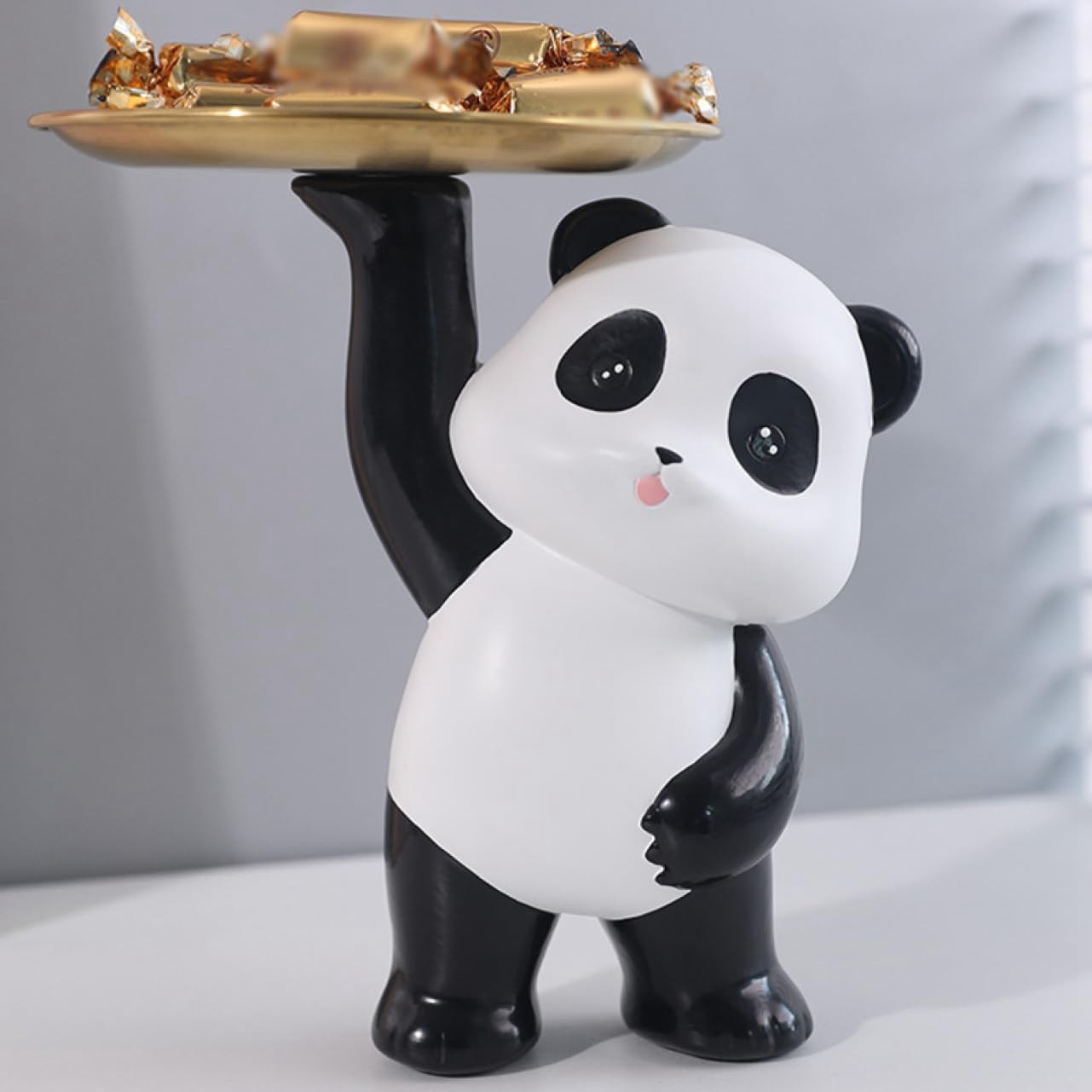鍵 トレイ 玄関 キー収納 パンダ鍵トレイ 鍵置き 小物収納 タイプ1 卓上置物 収納トレイ鍵置き 指輪 ピアス 収納 アクセサリー 玄関収納 置く物 F ウサ...