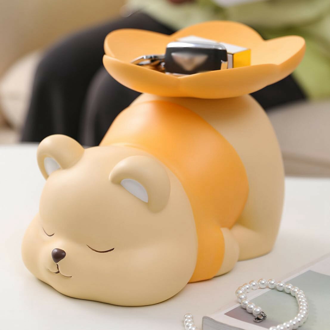 鍵 トレイ F 玄関 キー収納 タイプ4 くま鍵トレイ 鍵置き 小物収納 卓上置物 収納トレイ鍵置き 指輪 ピアス 収納 アクセサリー 玄関収納 置く物 ウサギ...